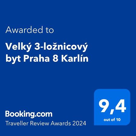 Apartament Velky 3-Loznicovy Byt Praha 8 Karlin Zewnętrze zdjęcie